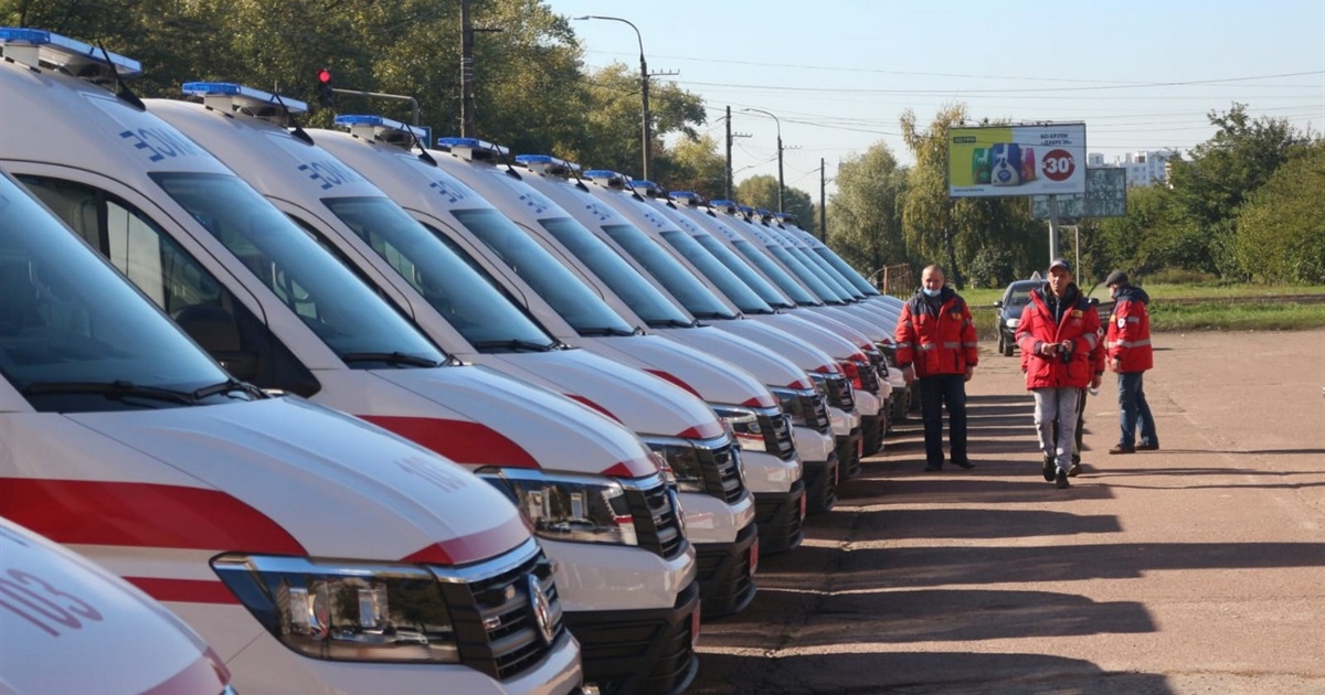 20 автівок швидкої допомоги отримав Обласний центр екстреної медичної допомоги у Чернігові