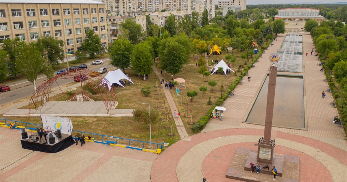 Северодонецк, вид с неба 