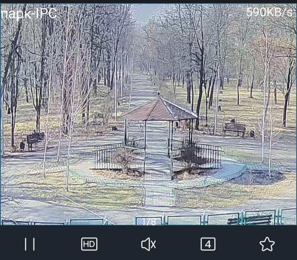 Вид з камер відеоспостереження у світлий час доби 

