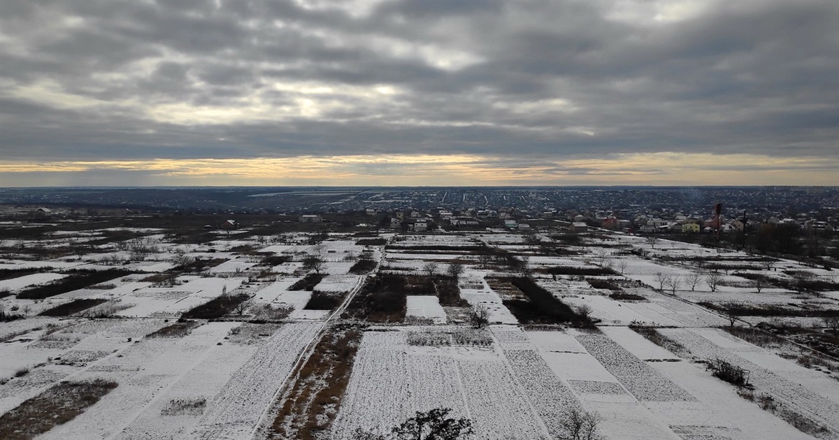 Перший сніг у Первомайську: фотоархів