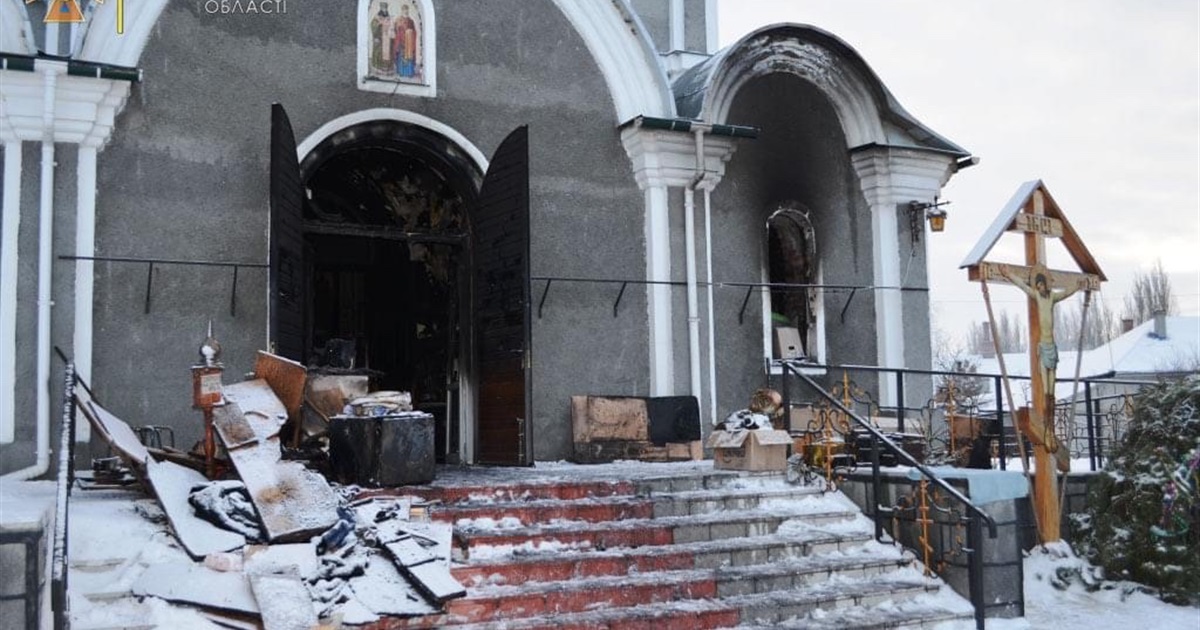 На Чернігівщини горіла церква. Попередня версія — підпал