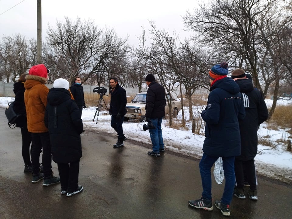 Знімальна група CTV у Нью-Йорку