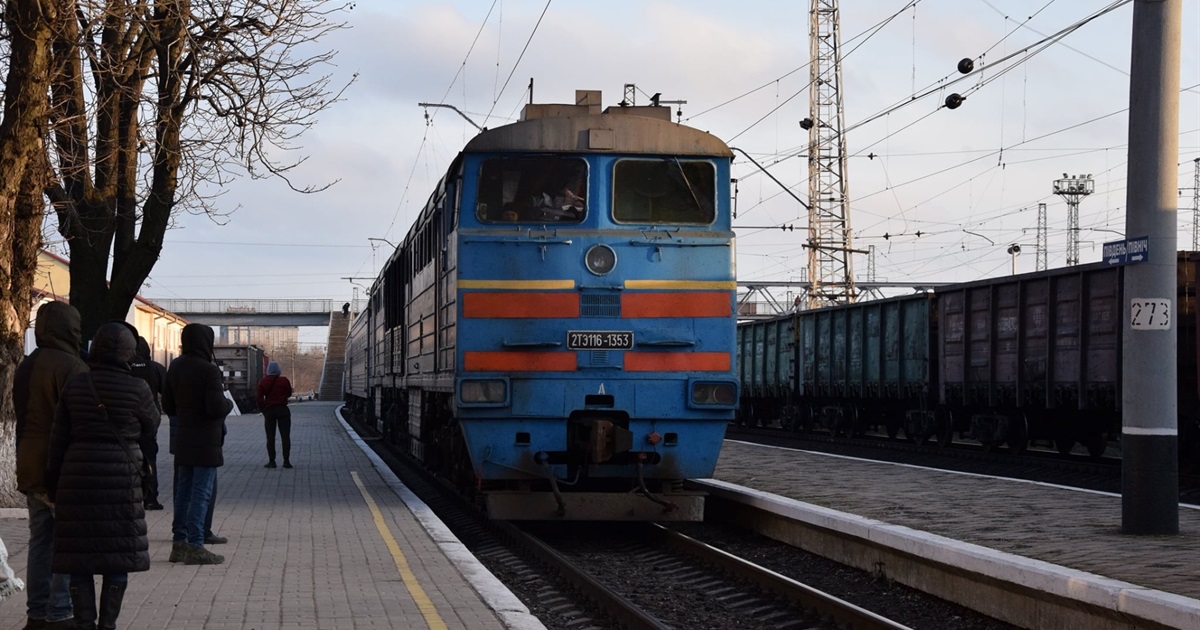Як волновасьці Потяг Єдності зустрічали: відео