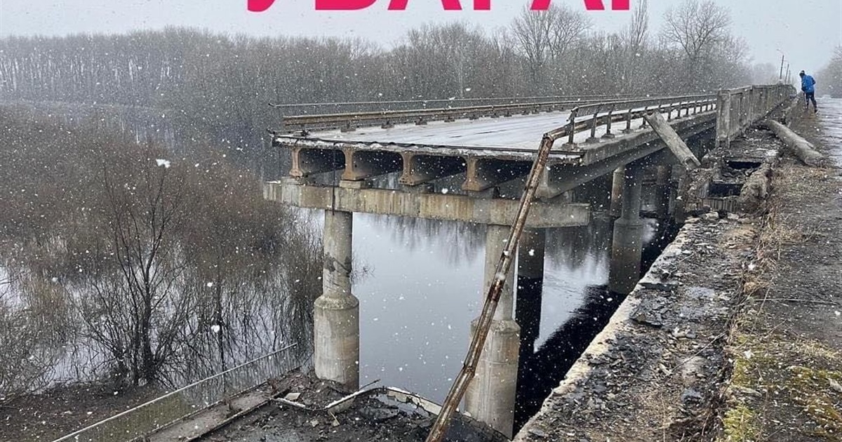 Перекриття руху через річку Снов в напрямку Чернігова у зв’язку із ремонтом