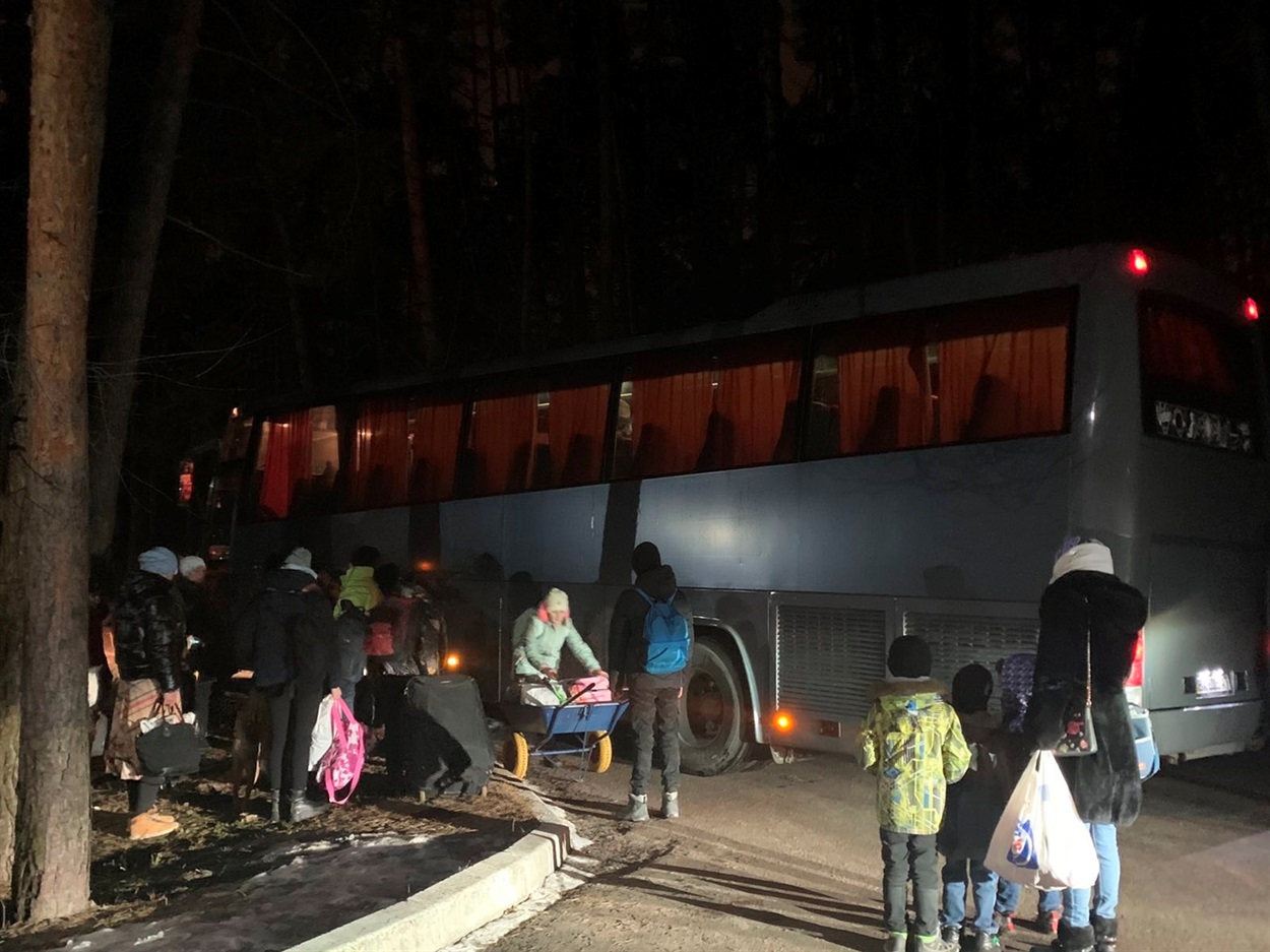 Попередня евакуація 18 лютого. Всі, хто бажав, були попередньо евакуйовані до Трускавця