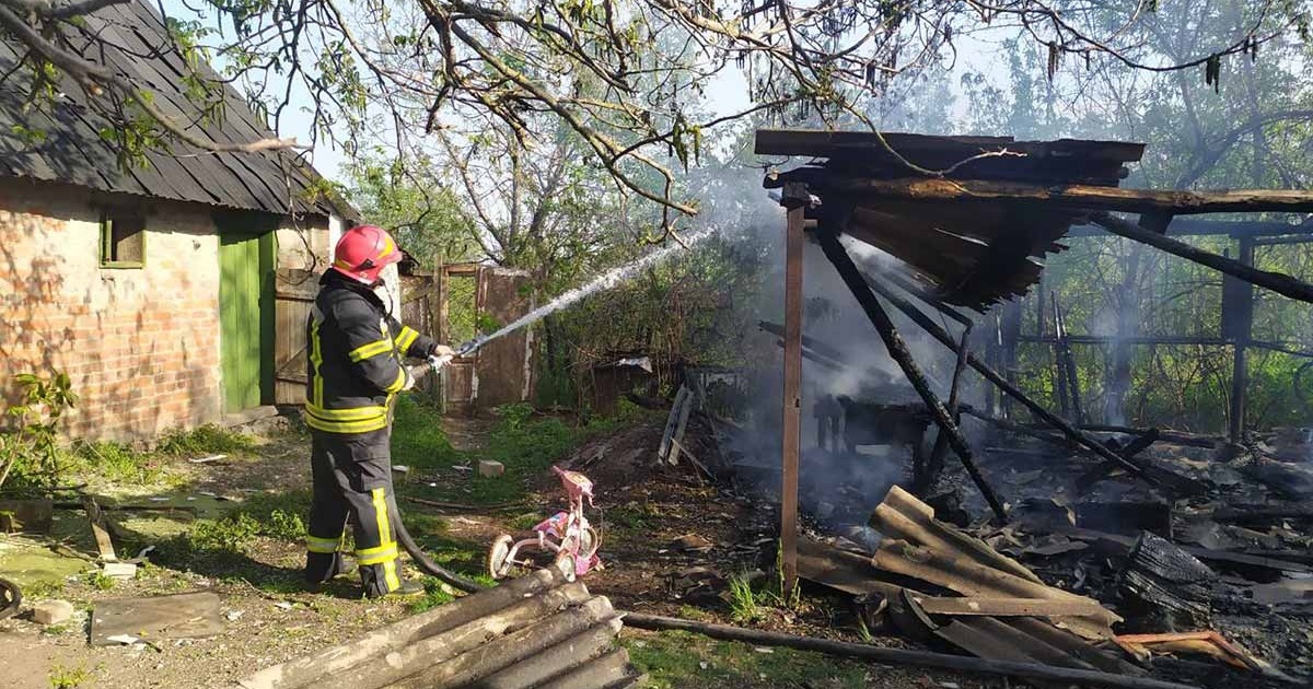 В Кагарлику на Кандибах сталася пожежа