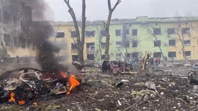 роддом после авиабомбы