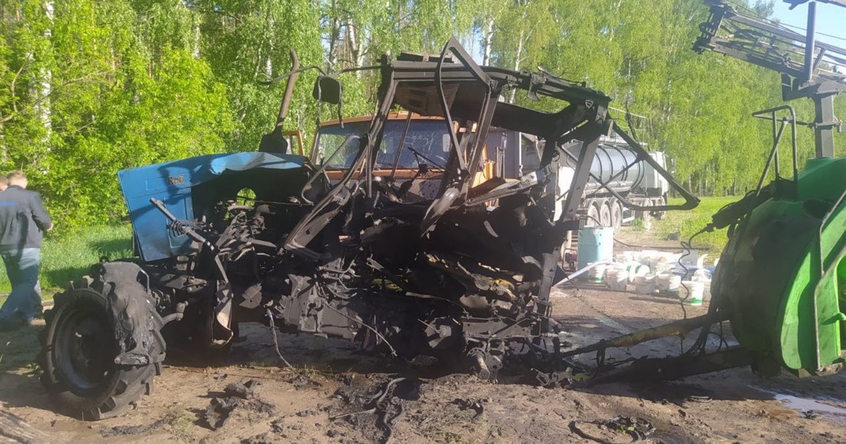 У селі Киїнка під час проведення польових робіт трактор наїхав на вибуховий пристрій, водій загинув