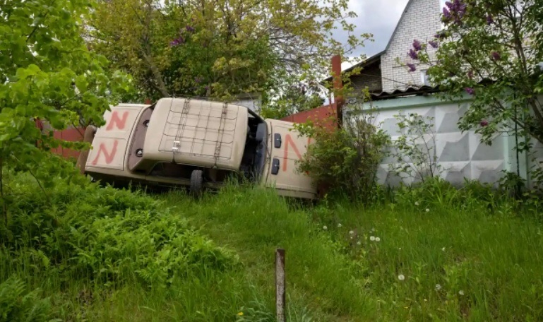 Автомобіль, яким користувалися російські війська. Був покинутий у Циркунах, рідному селі Бєляєва