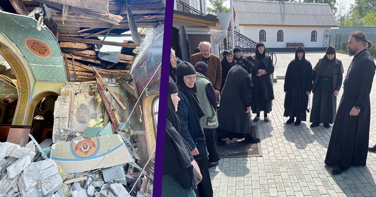Митрополит Митрофан приехал из Горловки в оккупированный Лиман. Осмотрел храмы, разбитые Россией