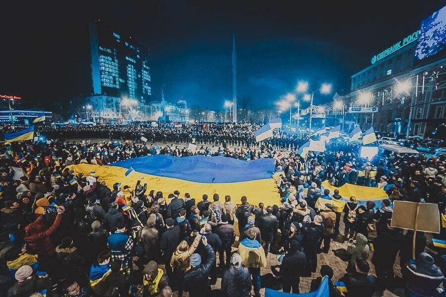 Мітинг в Донецьку 5 березня 2014 року