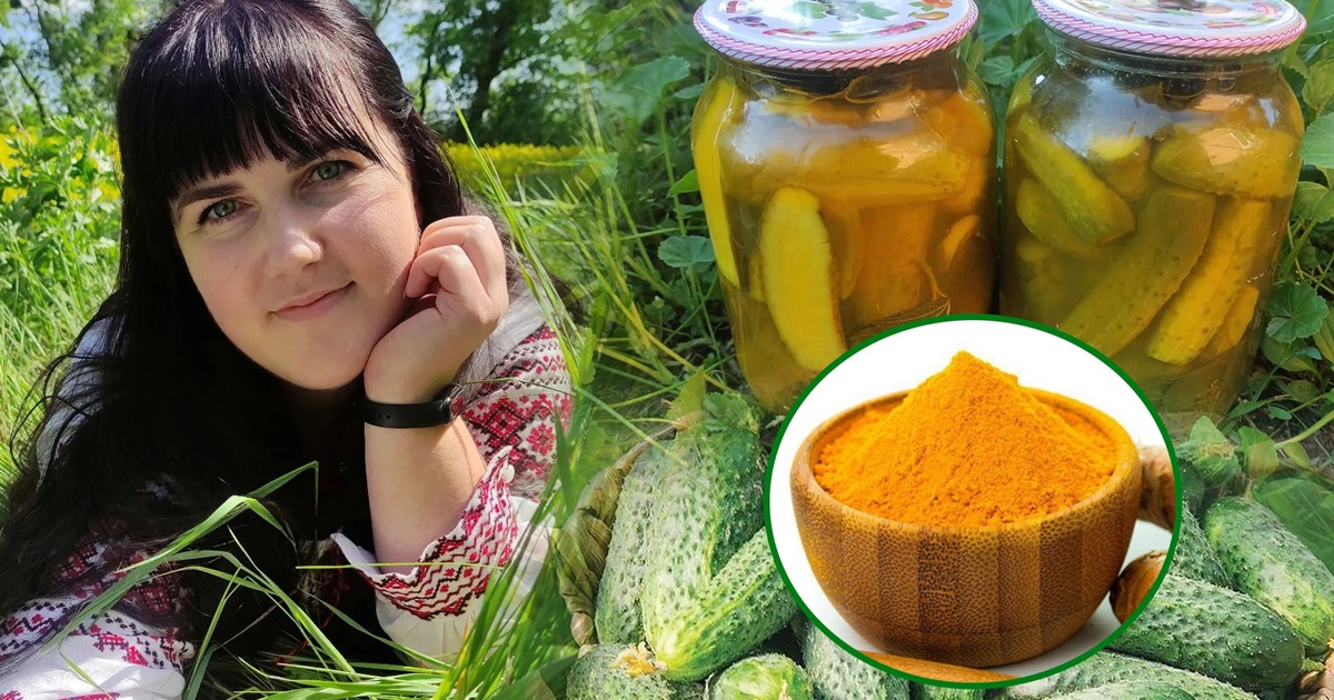 Рецепт маринованих огірків з куркумою від господині з Переяславщини