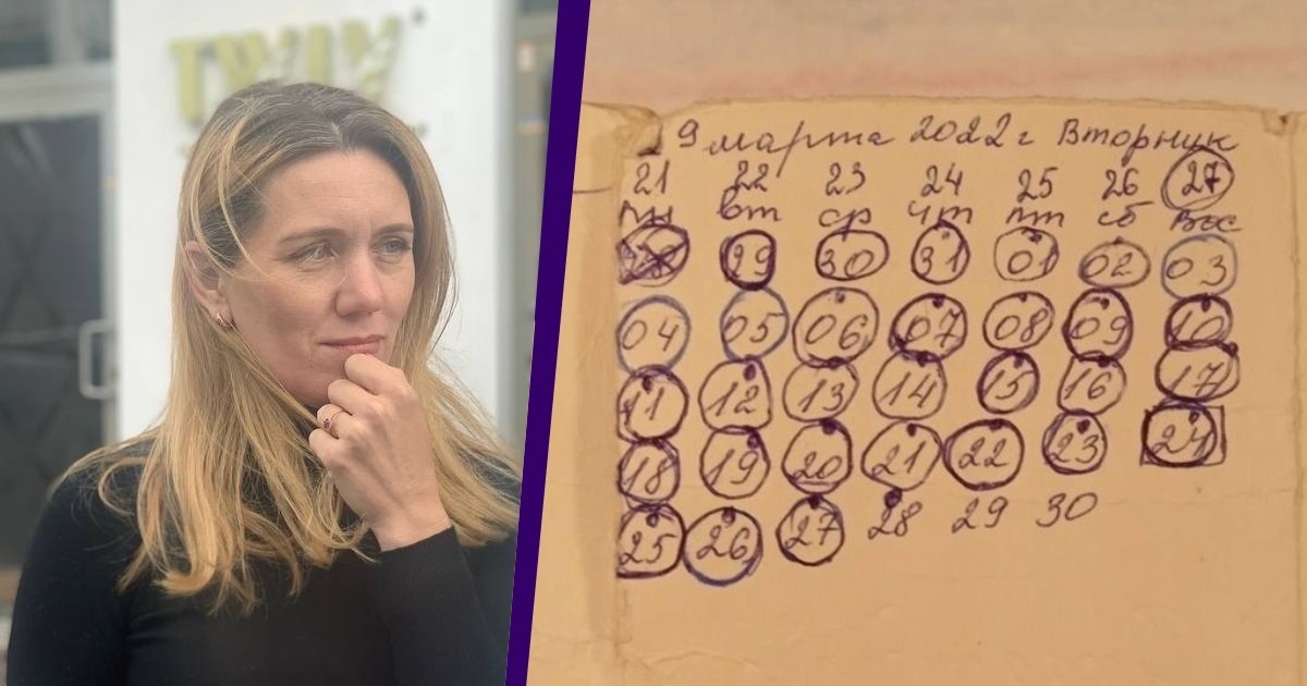 I spent 100 days in the Olenivka colony “Pit.” Counted days in prison using a tea pack