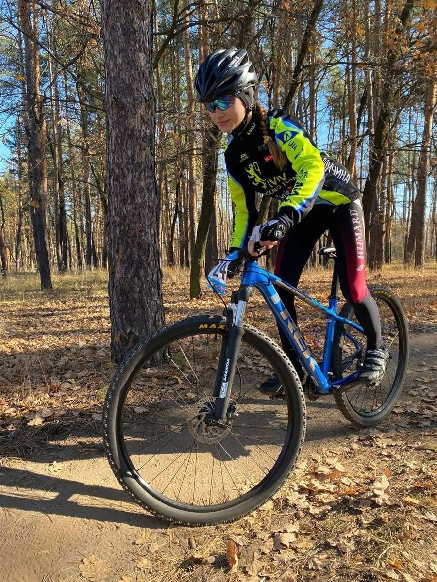 Ксенія Воронова займається велоспортом