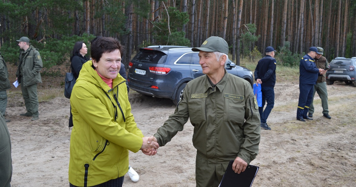 На Переяславщині провели спільне навчання служби лісівників та пожежників Київщини ФОТО/ВІДЕО