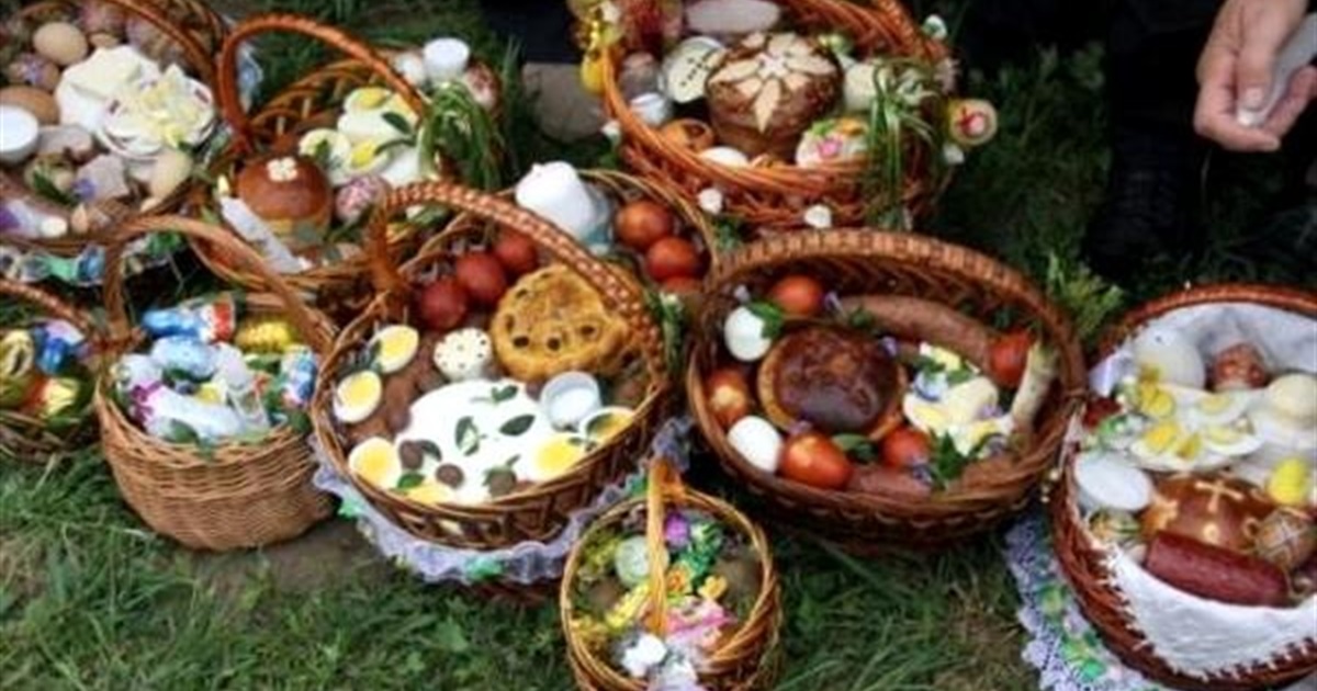 Що символізують головні продукти у пасхальному кошику?