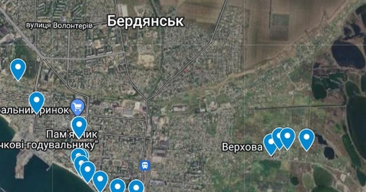 Де у Бердянську розташовані камери відео-спостереження окупантів