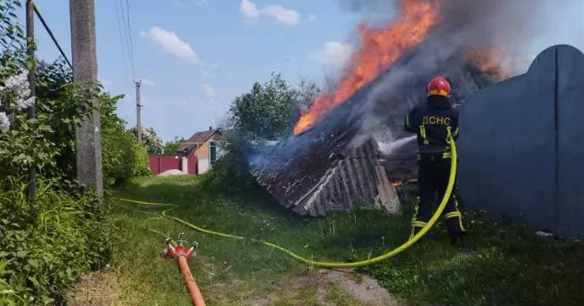 Пожежа в Кагарлику: горіла господарча споруда
