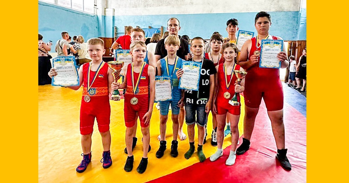 Юні кагарлицькі борці - переможці та призери першості з вільної боротьби в Обухові
