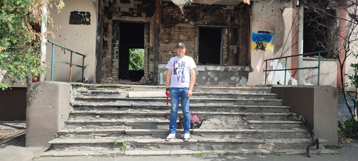 Богдан Яворський, голова ГО “Бучанська варта”, фото зроблене рік тому
