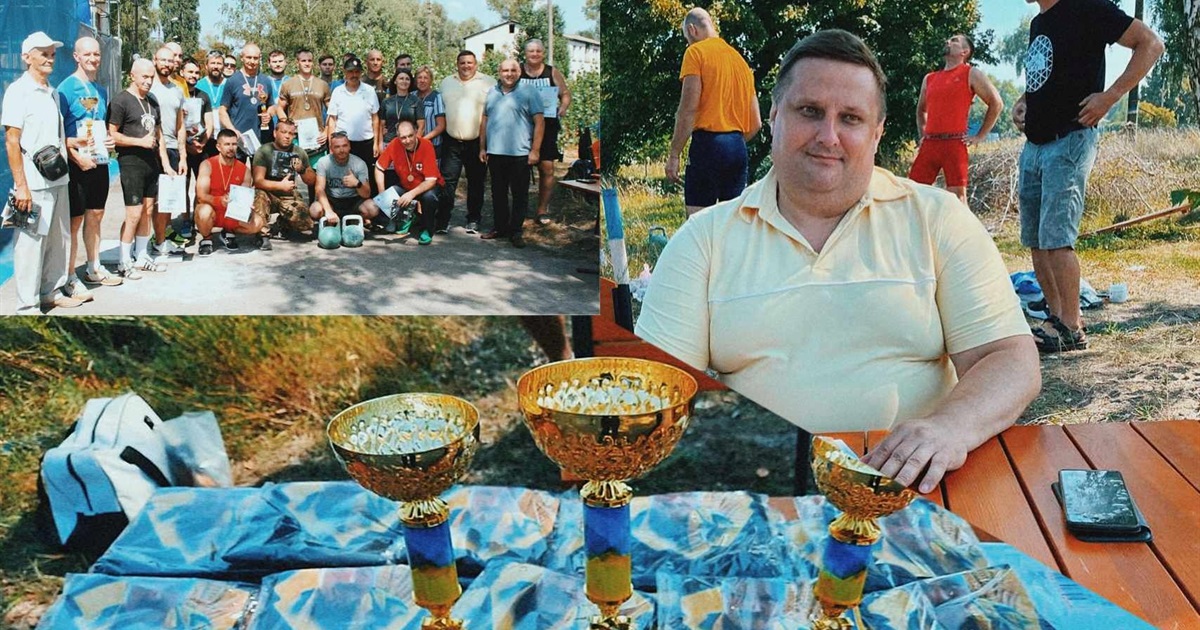 Як переселенці з Волновахи брали участь у чемпіонаті з гирьового спорту у Переяславі. Фото