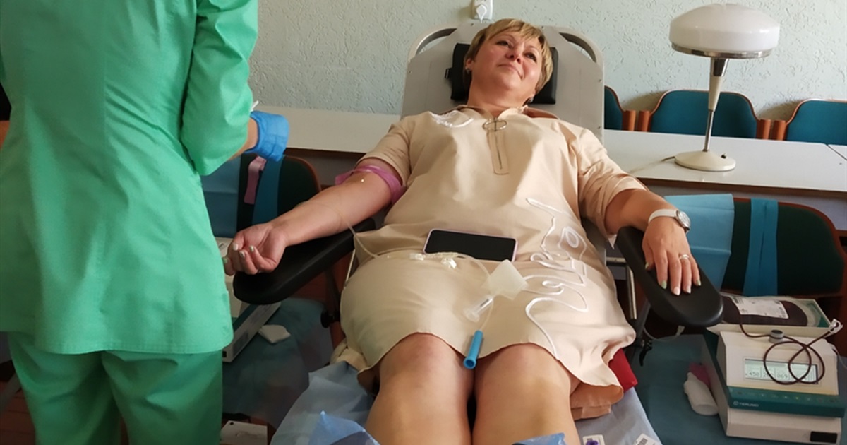 Одна донація може врятувати життя трьох бійців: у Переяславі донори здали 30 літрів крові