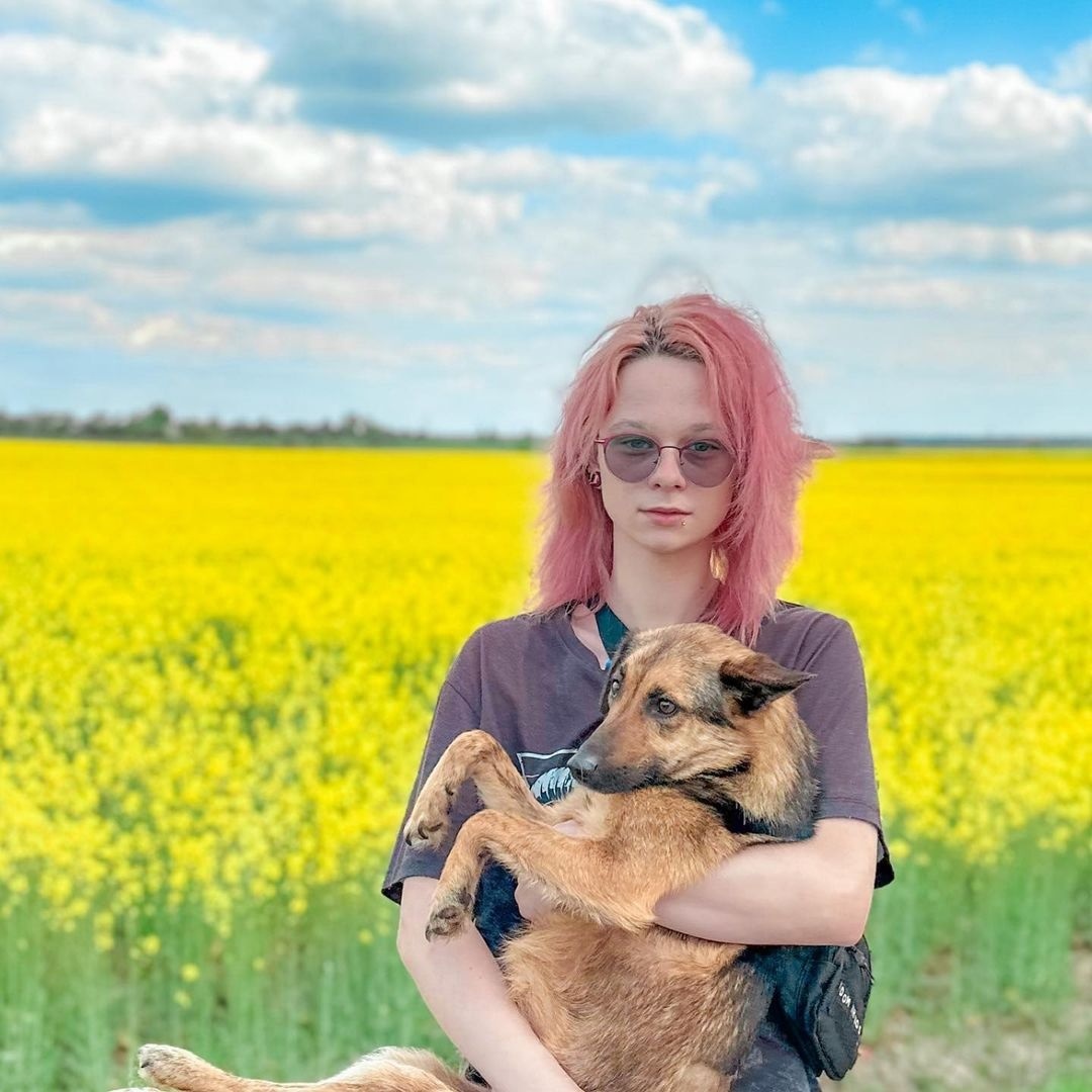 Анастасія з одним з підопічних