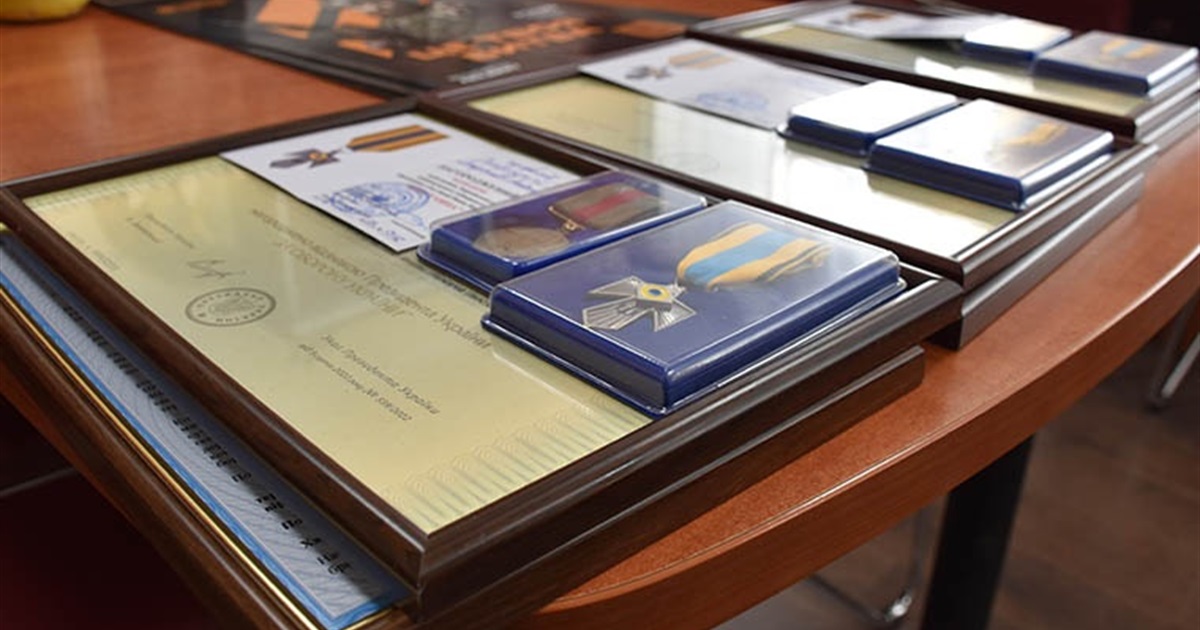 Відзнаки від Президента України і Харківського університету отримали рідні загиблих курсантів