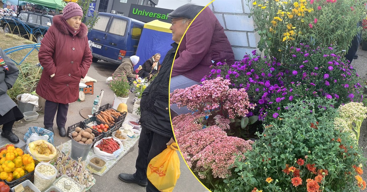 На недільному базарі в Переяславі лідерами продажу були солодкий перець та хризантеми
