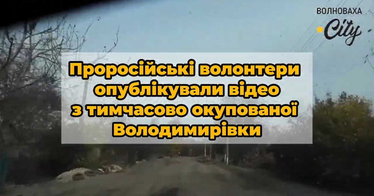 Як виглядає тимчасово окупована Володимирівка Волноваського району та як там живуть люди. Відео