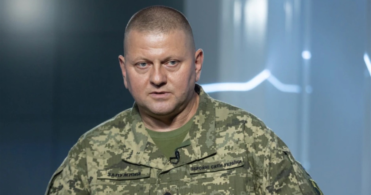 Залужний повісив у кабінеті картину художника зі Слов’янська. Її написав Сергій Сметанкін