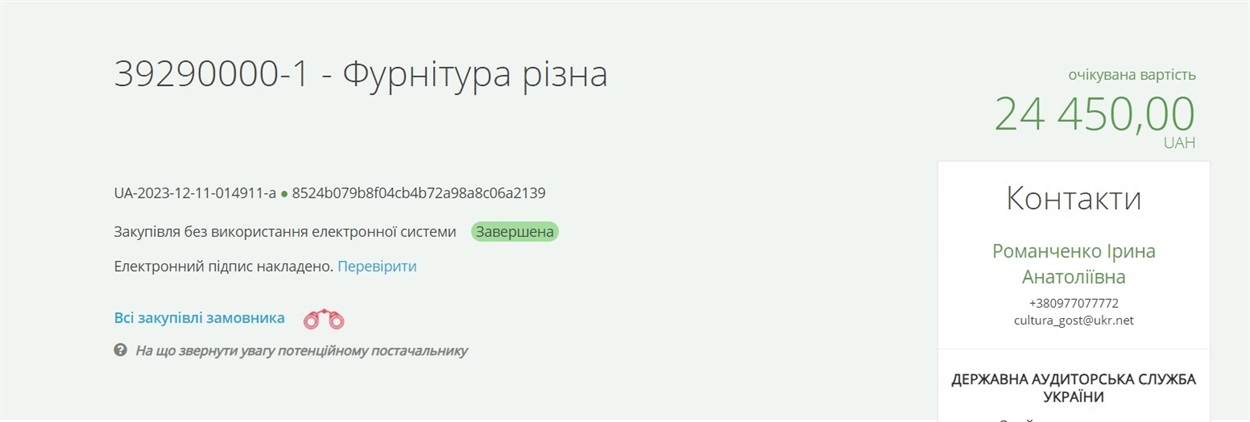 Фурнітура для прикрас