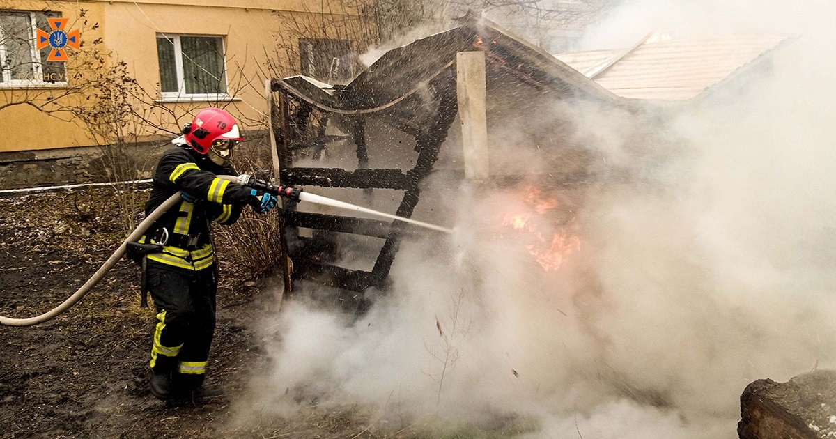 Пожежа у Кагарлику: горіло на «масиві»