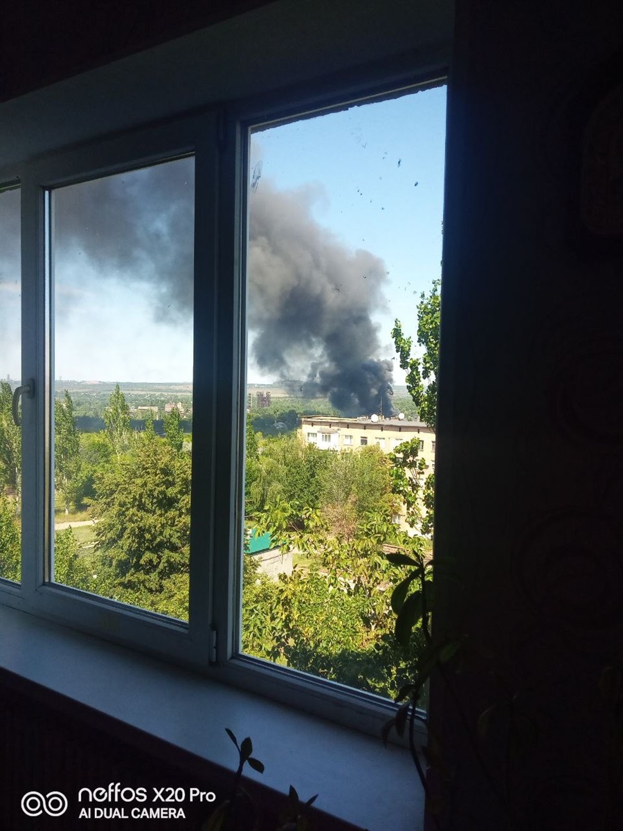 Вид з вікна квартири Серафима в Нью-Йорку після обстрілів 