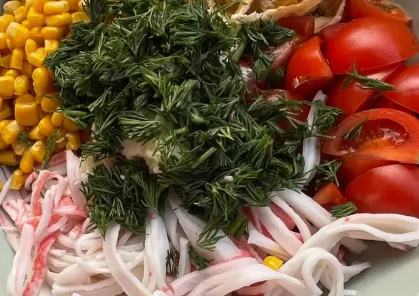 Салат з крабами