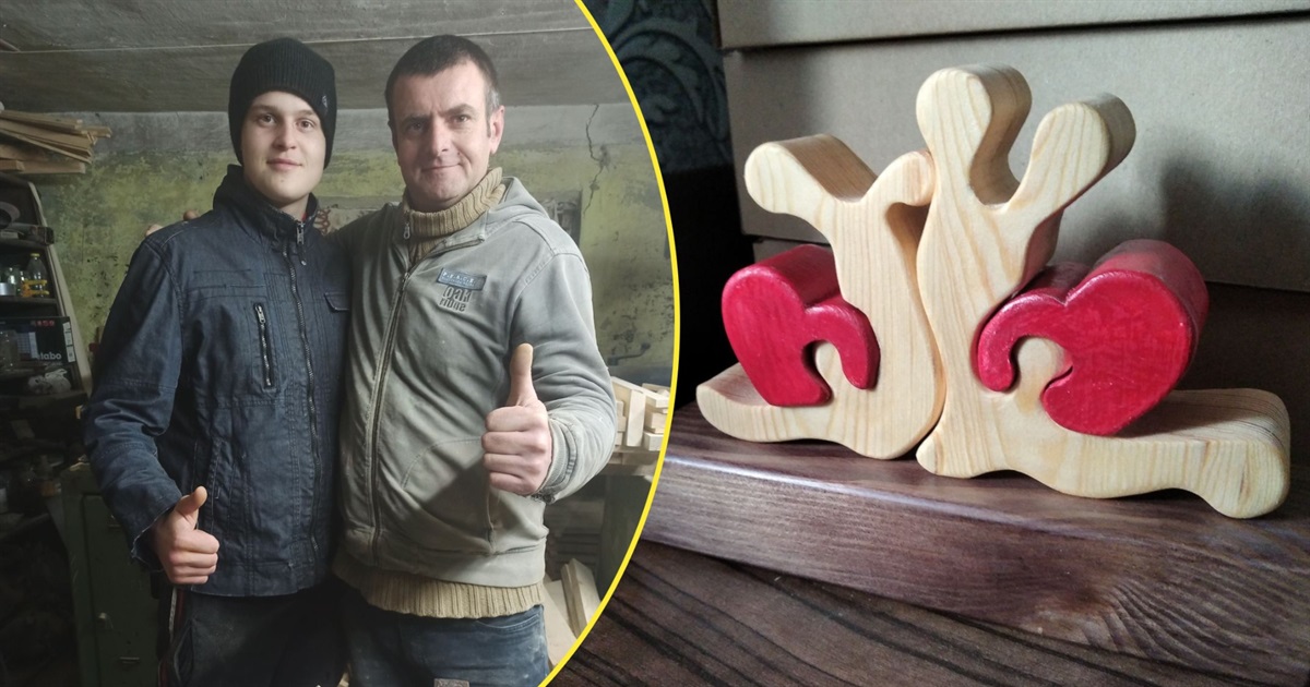 Володимир Лихоліт: «Спочатку виготовив табурет, а згодом освоїв і складніші вироби з дерева»