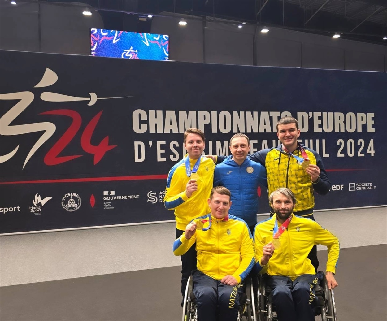 У 2014 році в французькому Стразбурзі, українська параолімпійська чоловіча команда стала Чемпіоном Європи у змаганнях на шаблях