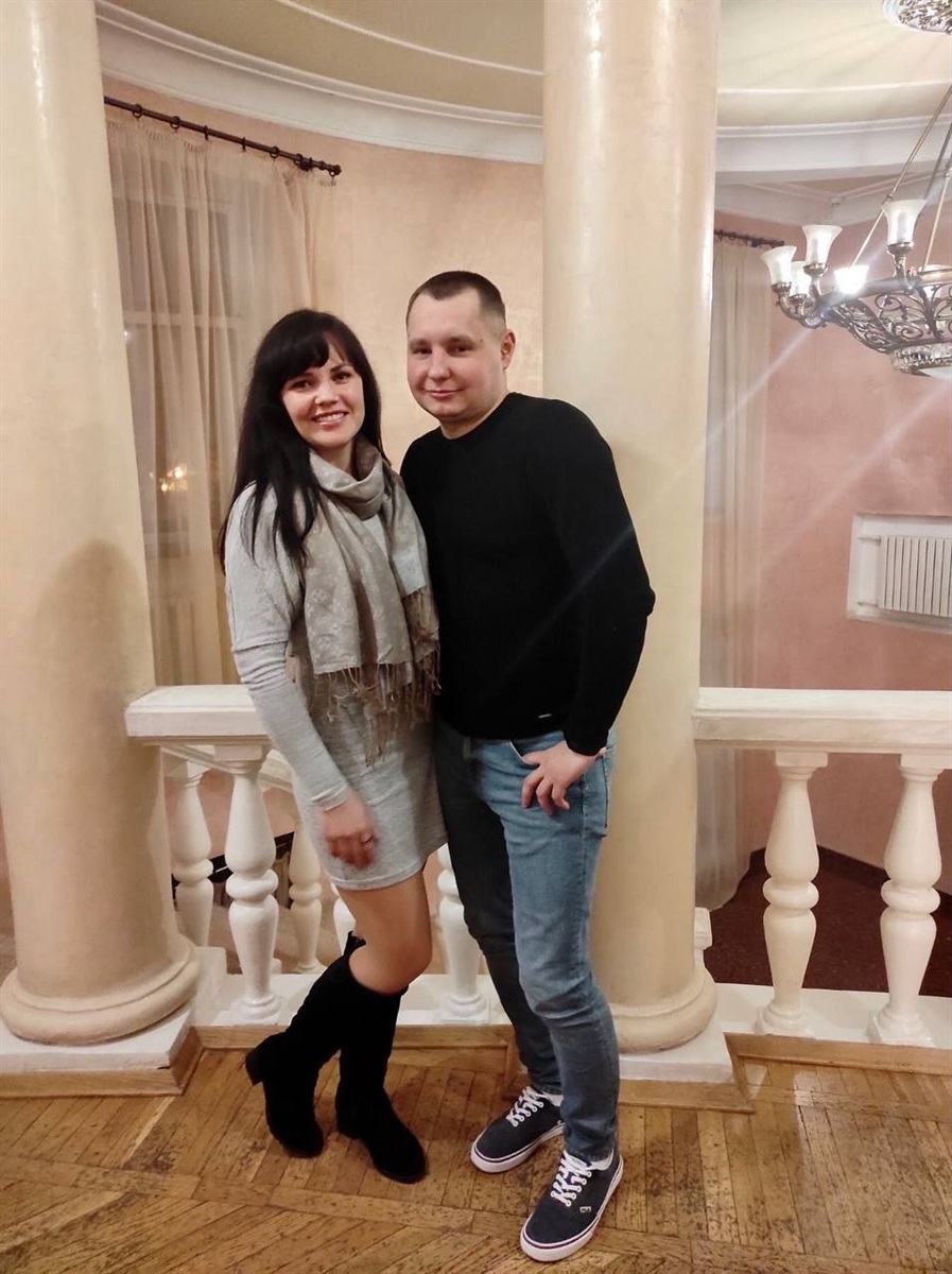 Анна Кошель з чоловіком Сергієм