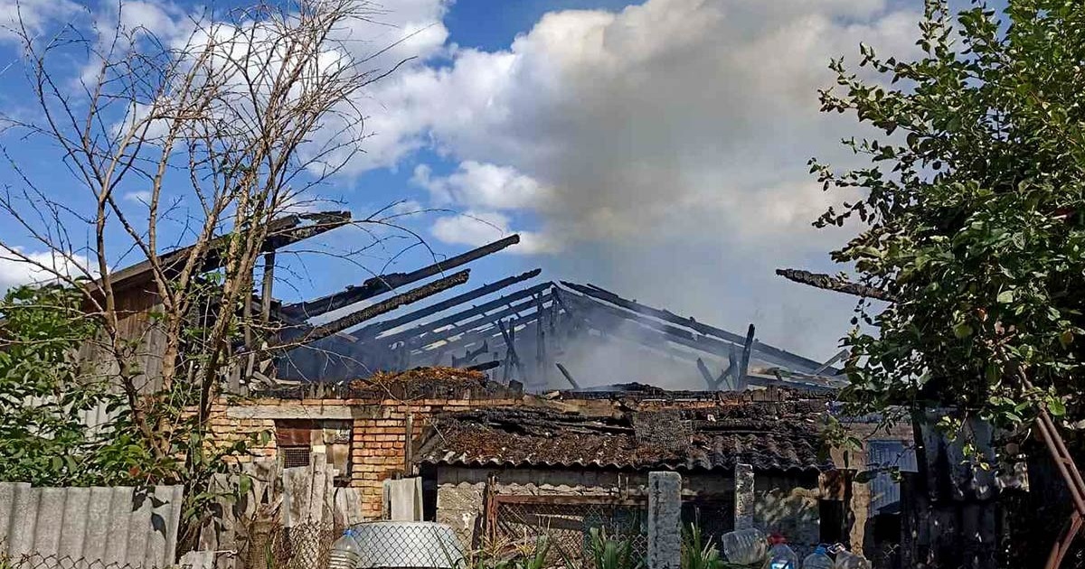 Вогонь наробив шкоди в Кагарлику: пошкодив будівлю та знищив майно