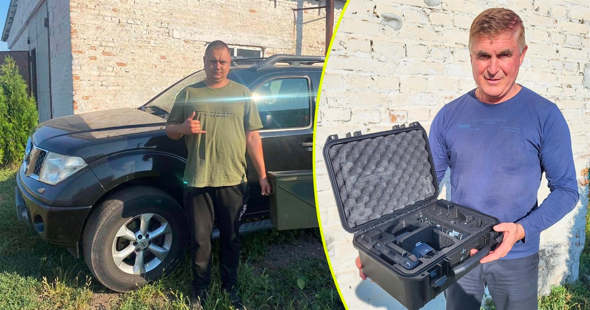 Два дрони, екскаватор і пікап – це допомога ЗСУ від Віктора Шеремети лише за два місяці