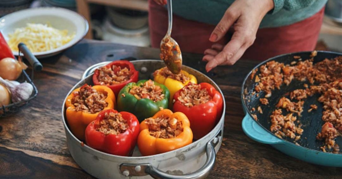 Фаршировані перці: класичний рецепт з рисом і фаршем