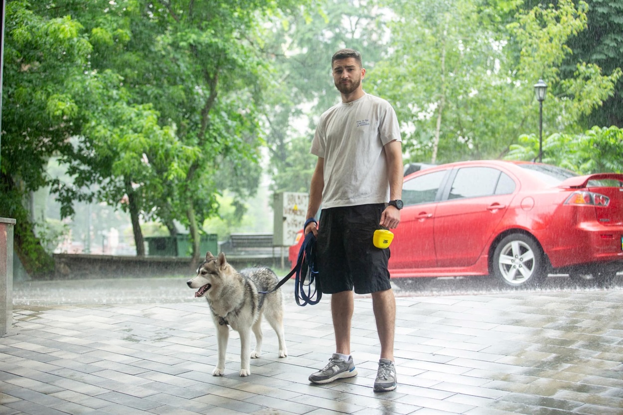 Гліб зі своїм собакою