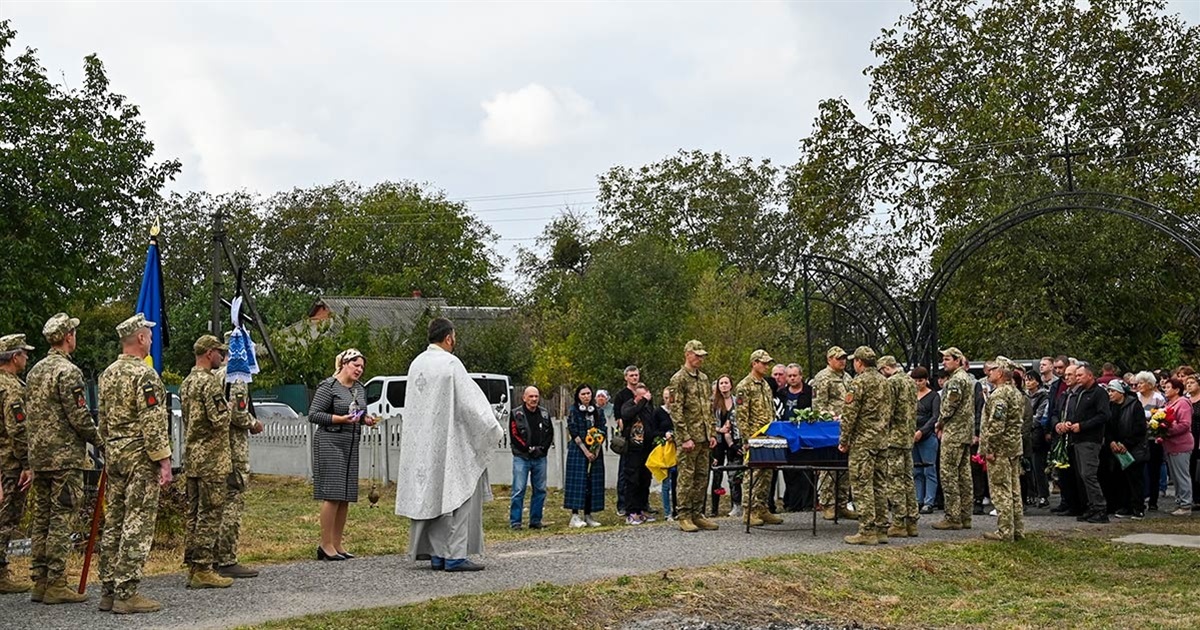 У Гороховому попрощалися із воїнкою Лідією Гребенюк. Вона загинула в бою на Донеччині