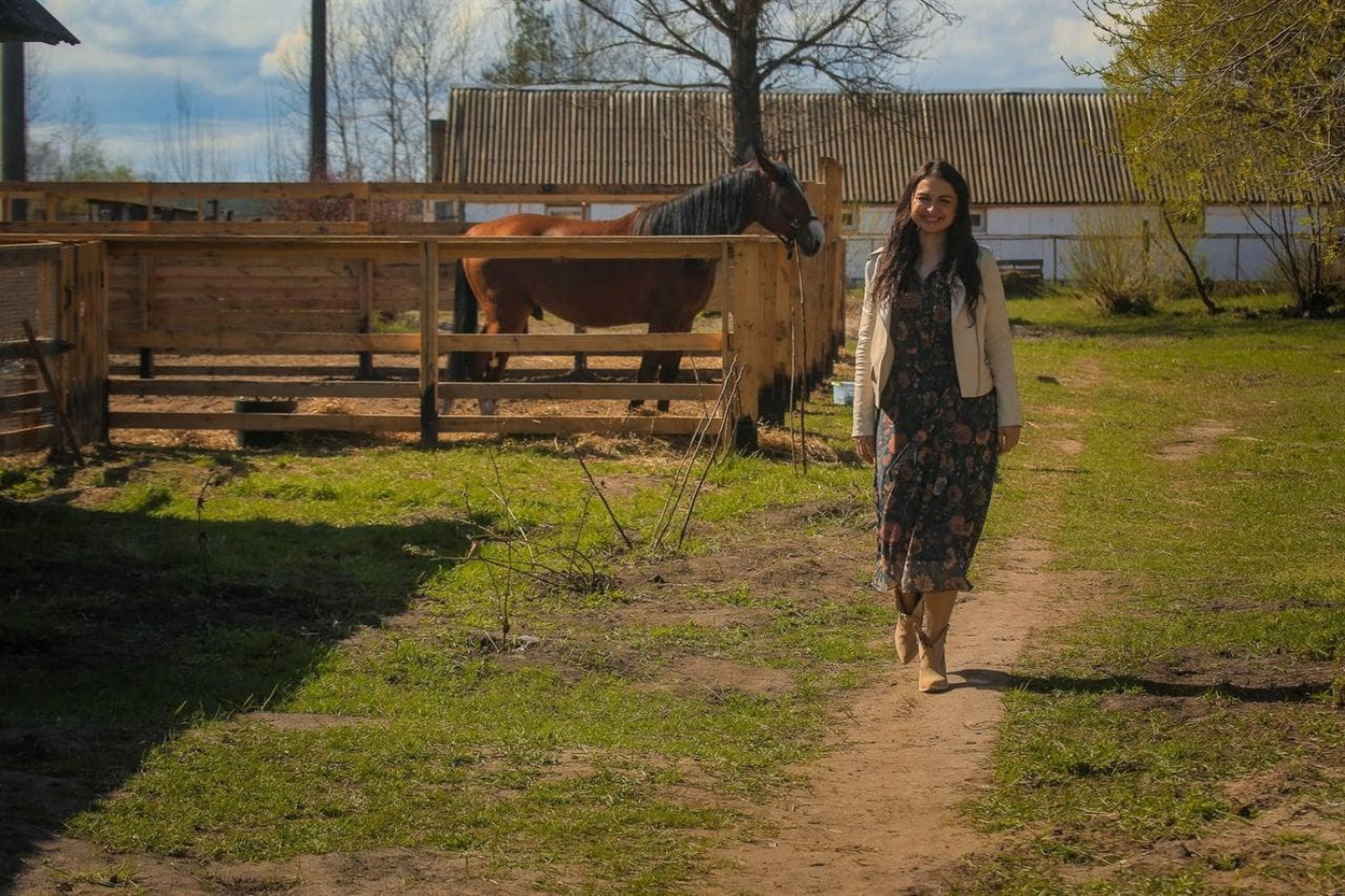Ксенія на ранчо Horse Paradise