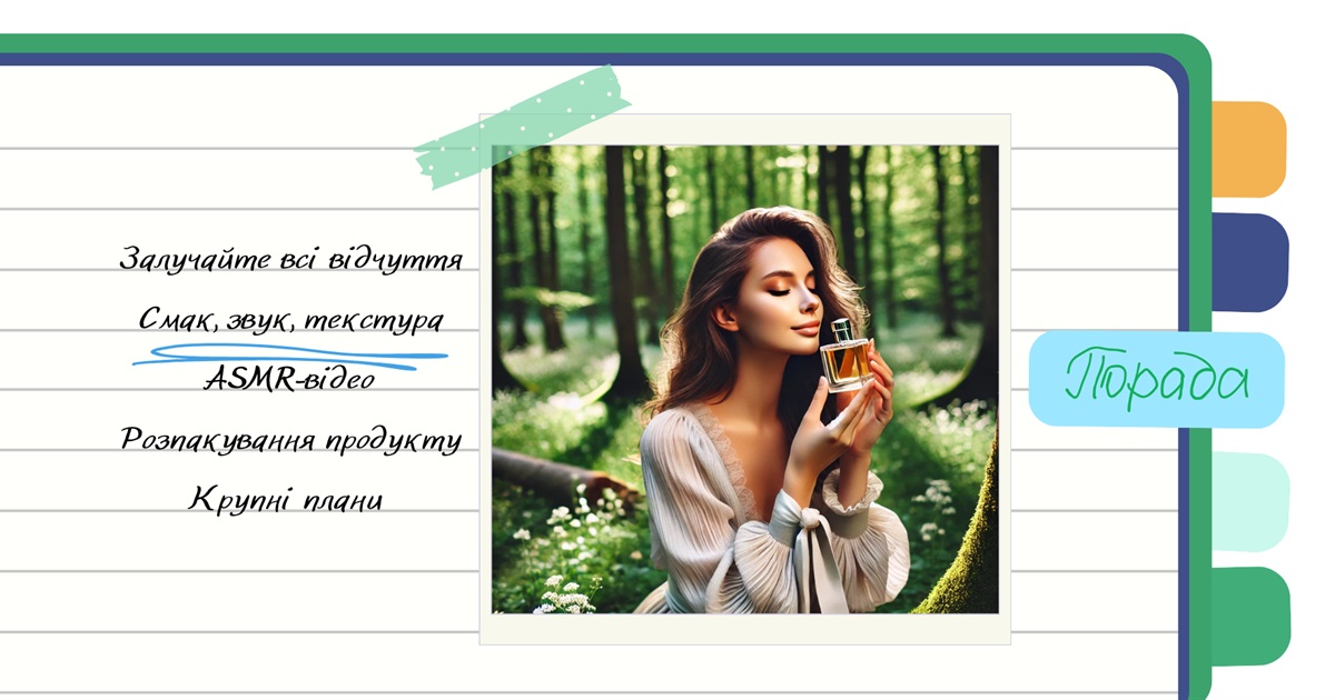 Торкнись, понюхай, відчуй: як сенсорний контент змушує купувати у 2025 році