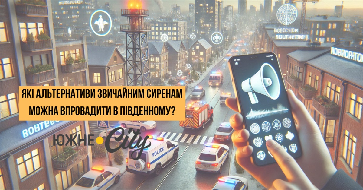 Мобільні додатки та світлові табло: які альтернативи звичайним сиренам можна впровадити в Південному