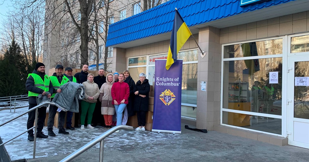 Лицарі Колумба допомагають лікарні Південноукраїнська: передано гуманітарну допомогу