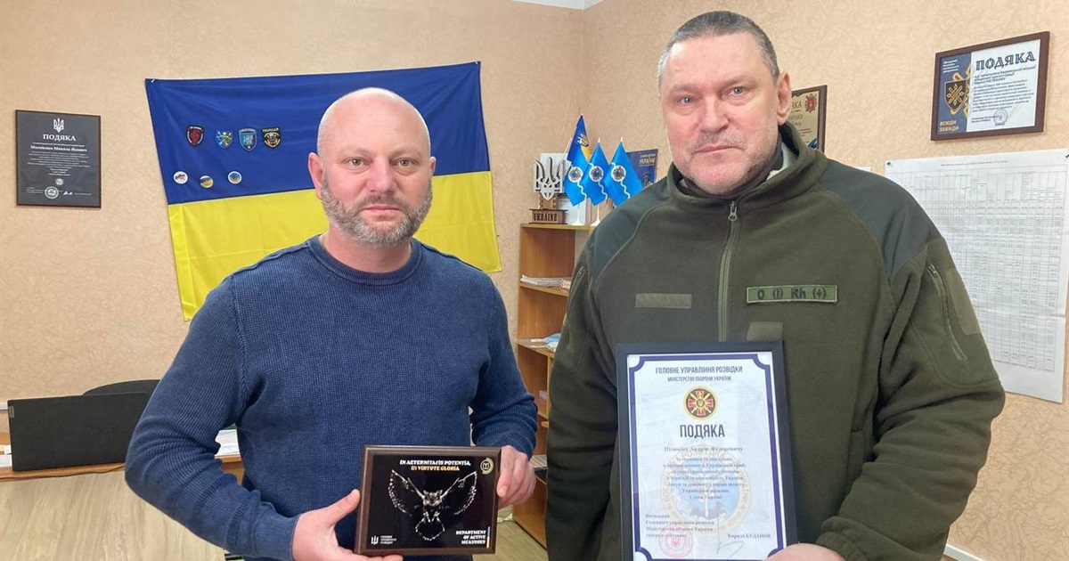 Бердянець Андрій Пітюкін отримав подяку від Буданова