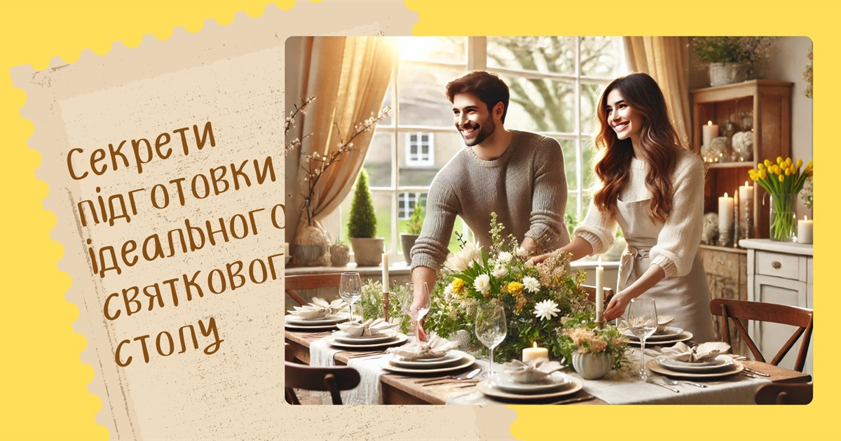 Як організувати ідеальний святковий стіл без стресу? Етапи та секрети підготовки