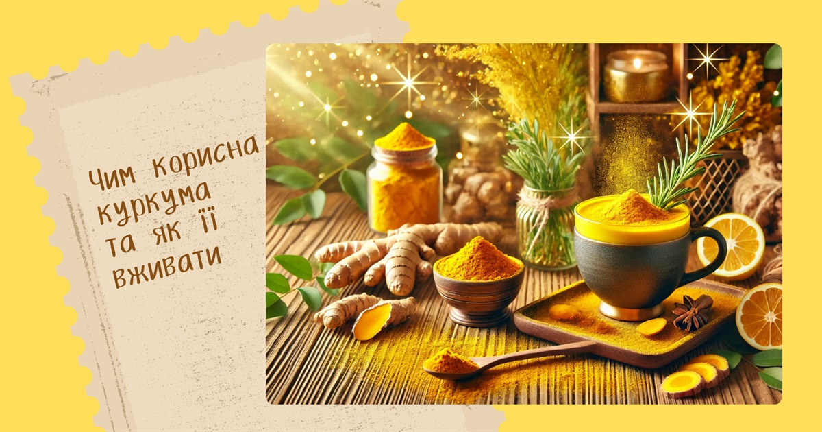 Чим корисна куркума? Секрети золотої спеції, про які ви не знали